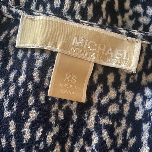 Michael Kors Knee Length Mini Navy White Dress - Picture 6 of 6